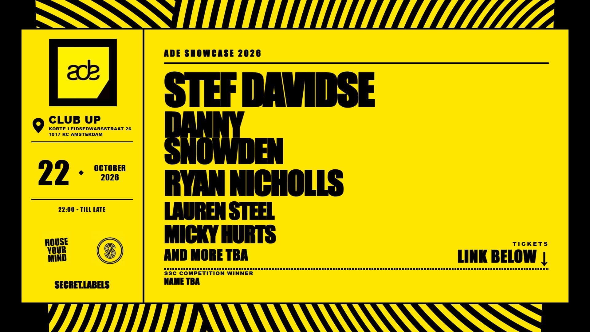 SSC ADE Party Lineup Announcement